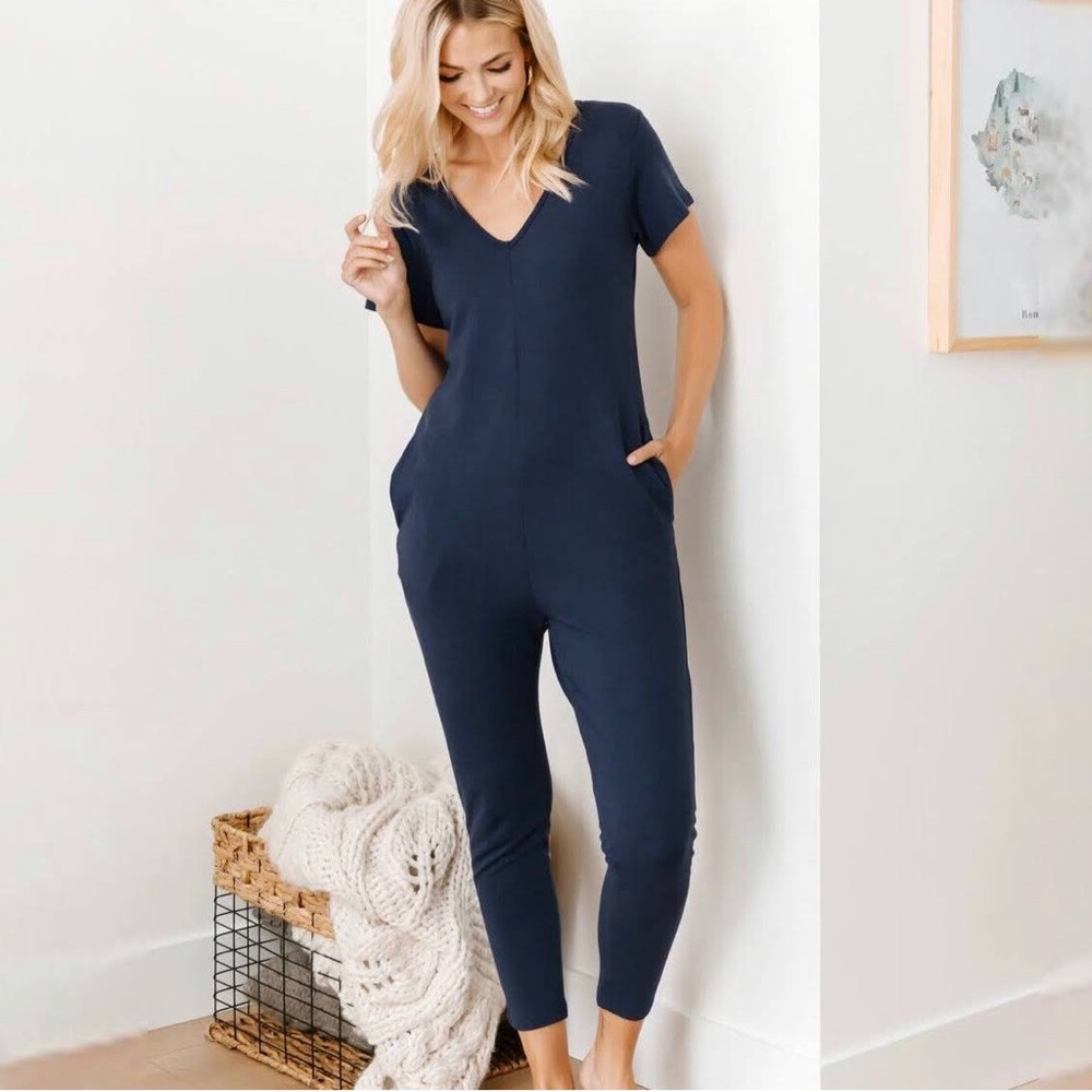 Navy Blue Women's Jumpsuit